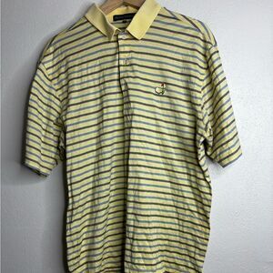 Augusta national masters short sleeve polo shirt men’s size medium yellow